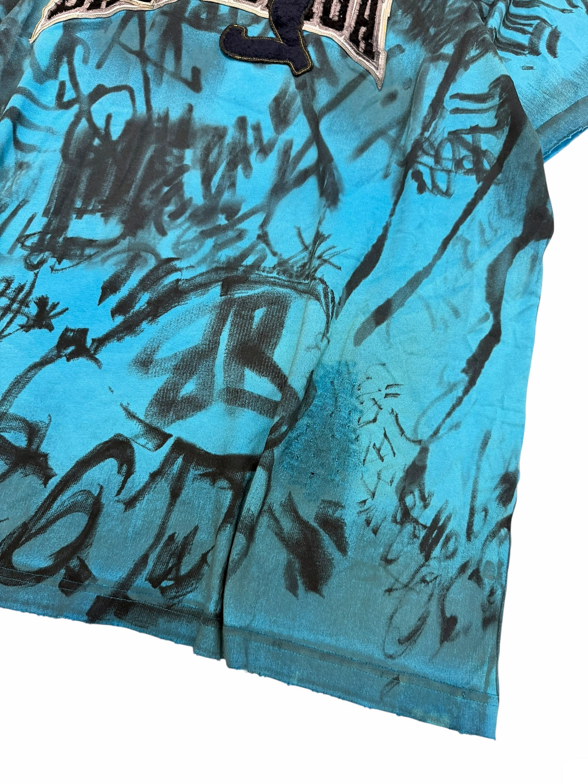 Mud Show Blue Graffiti Skater Shirt