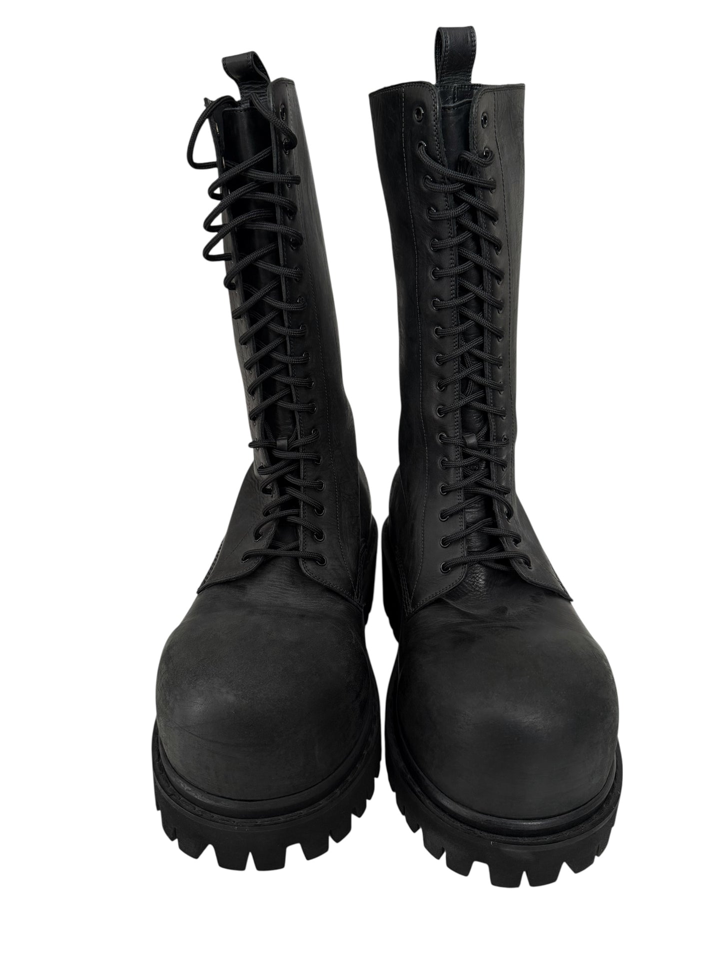 Runway Version High Stomper Leather Boot