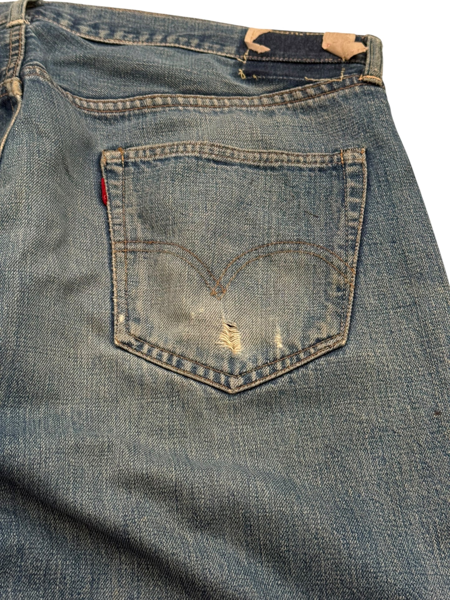 OG 1960’s Big E Selvedge Hidden Rivet 501 Denim