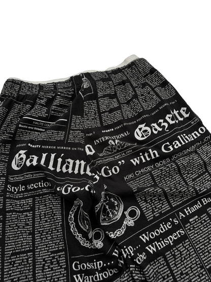 FW2000 Gazette Newspaper Print Pants