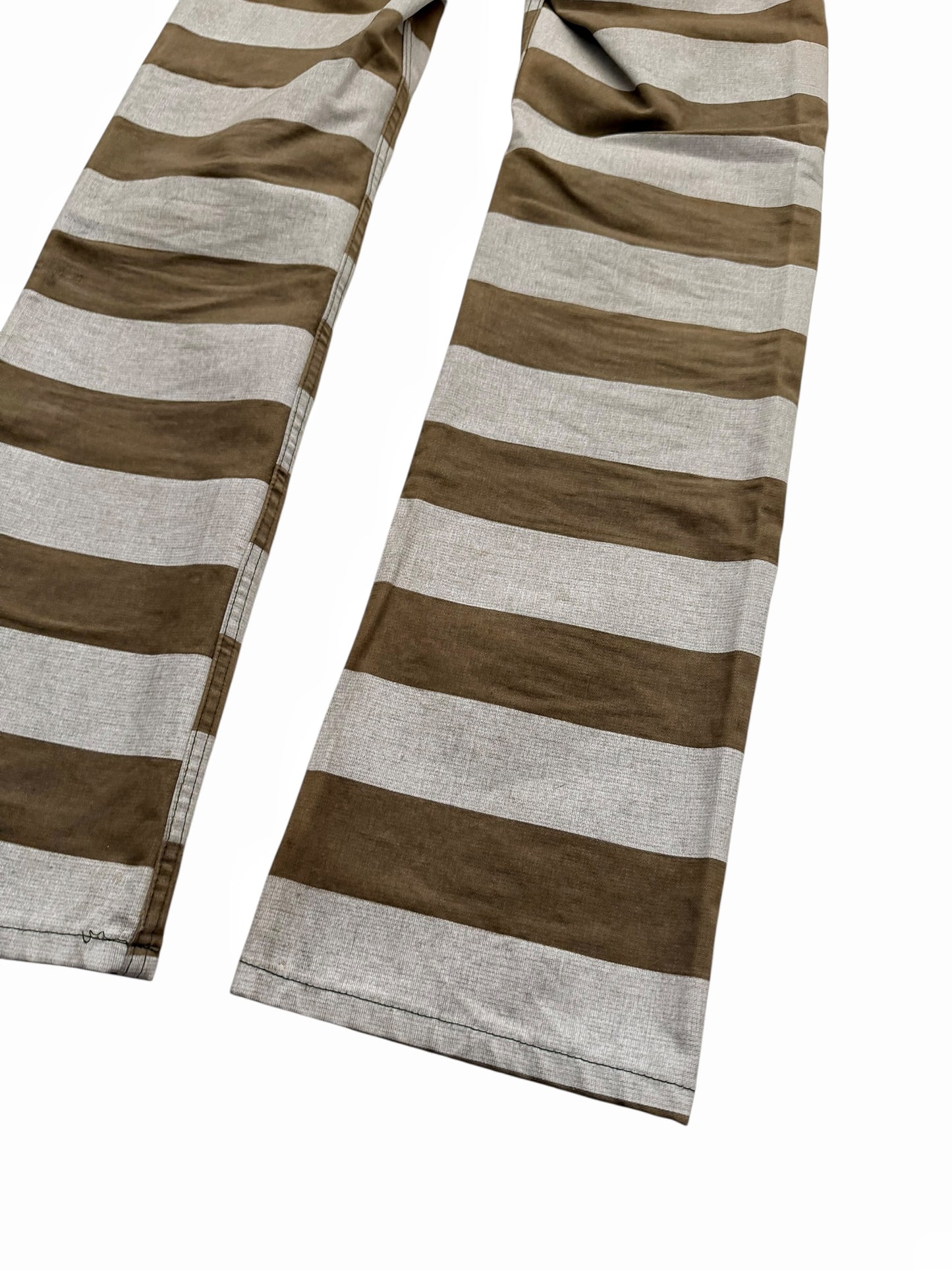 1999 Prisoner Striped Denim Pants
