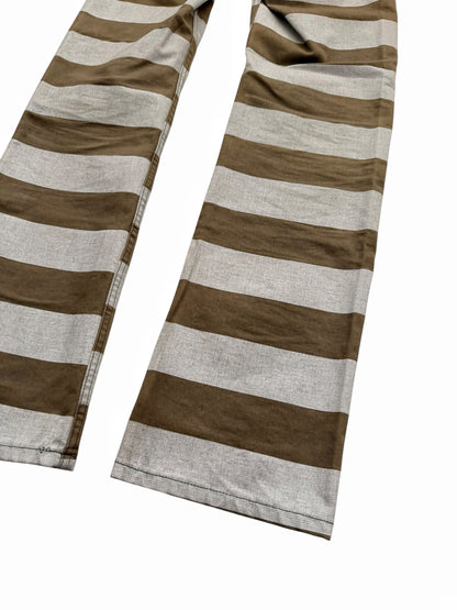 1999 Prisoner Striped Denim Pants