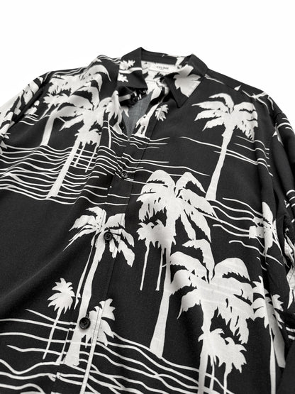Viscose Palm Tree Long Sleeve Shirt