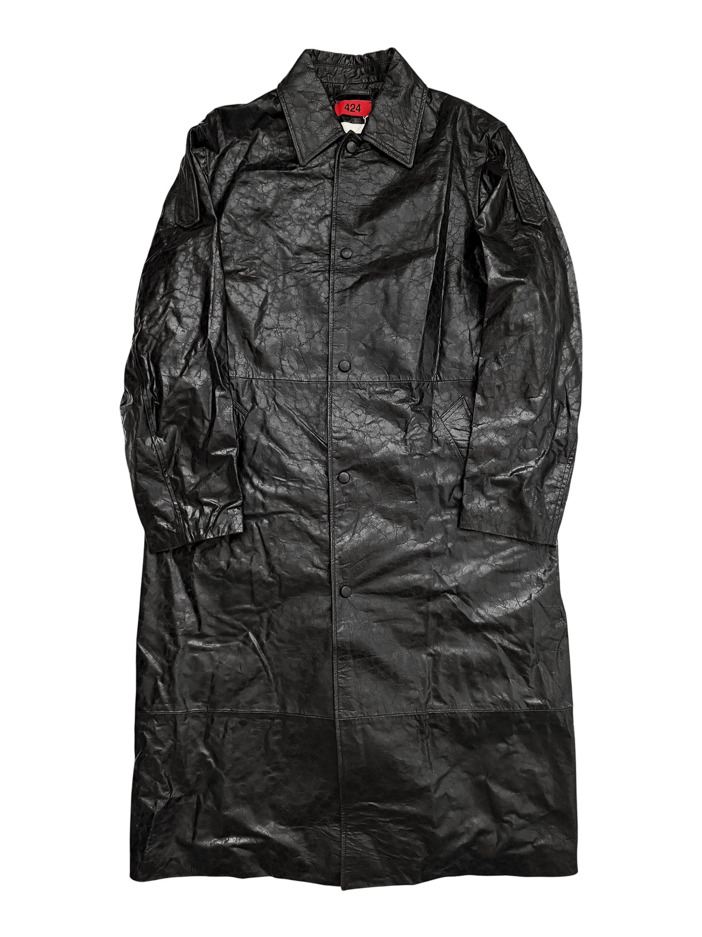 2025 Alternate Leather Paper Trench Coat