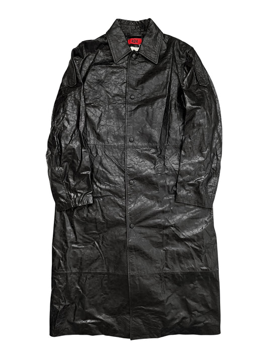 2025 Alternate Leather Paper Trench Coat