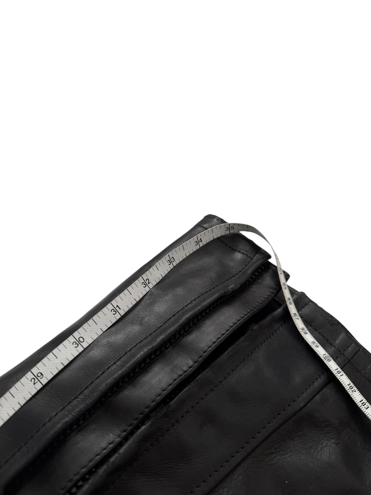 2024 Raw Waist Biker Moto Leather Pants