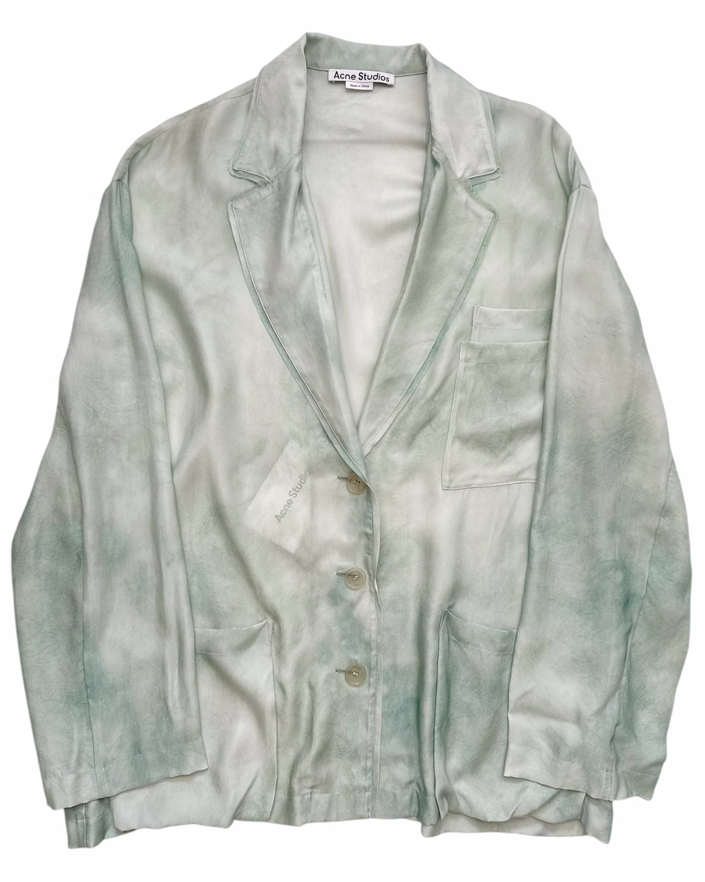 Italian Cupro Silky Blazer