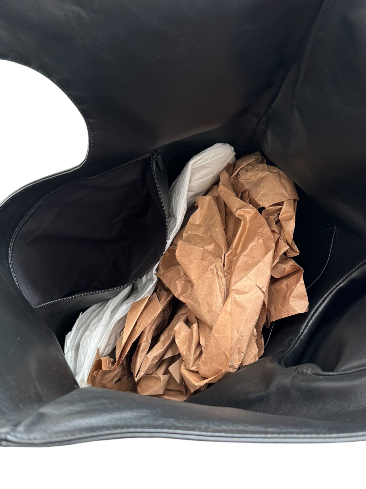 Black Glove Large Leather Bag