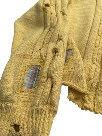 Distressed Cable Knit