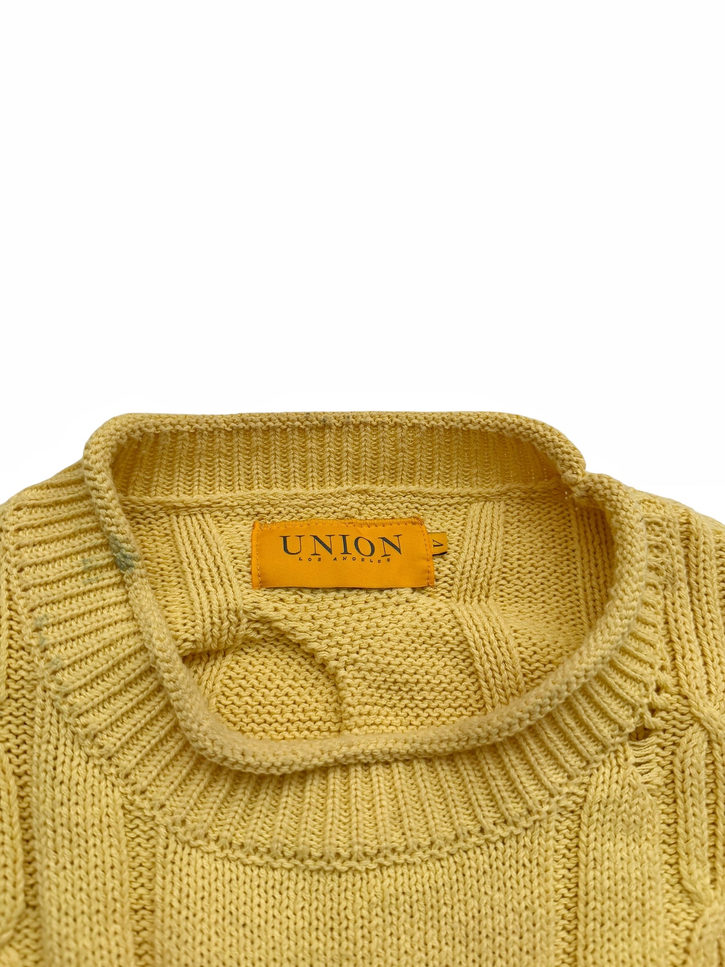 Distressed Cable Knit