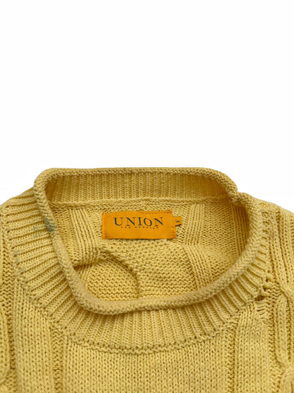 Distressed Cable Knit