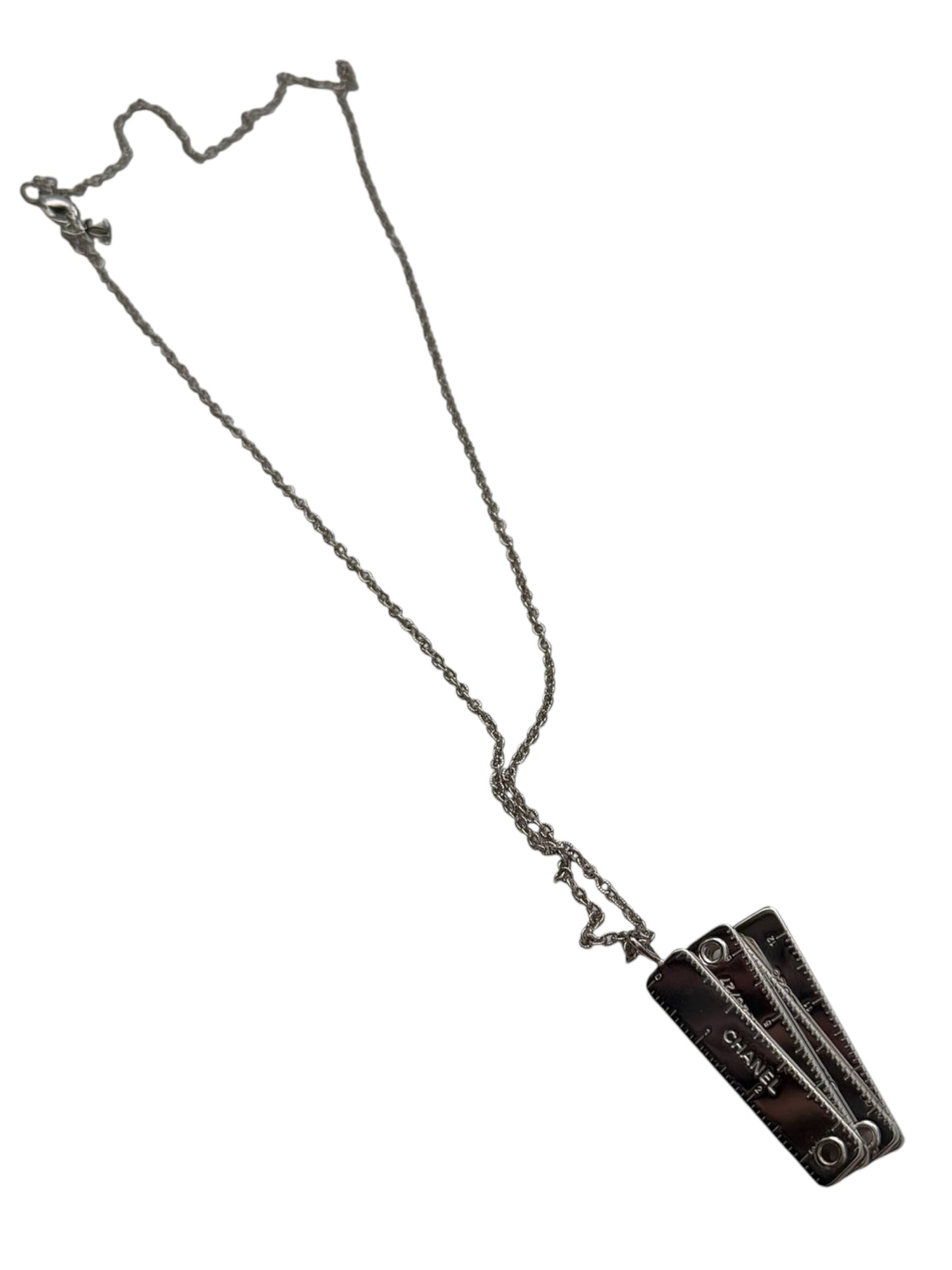 2026 VIP Atelier Folding Ruler Silver Necklace