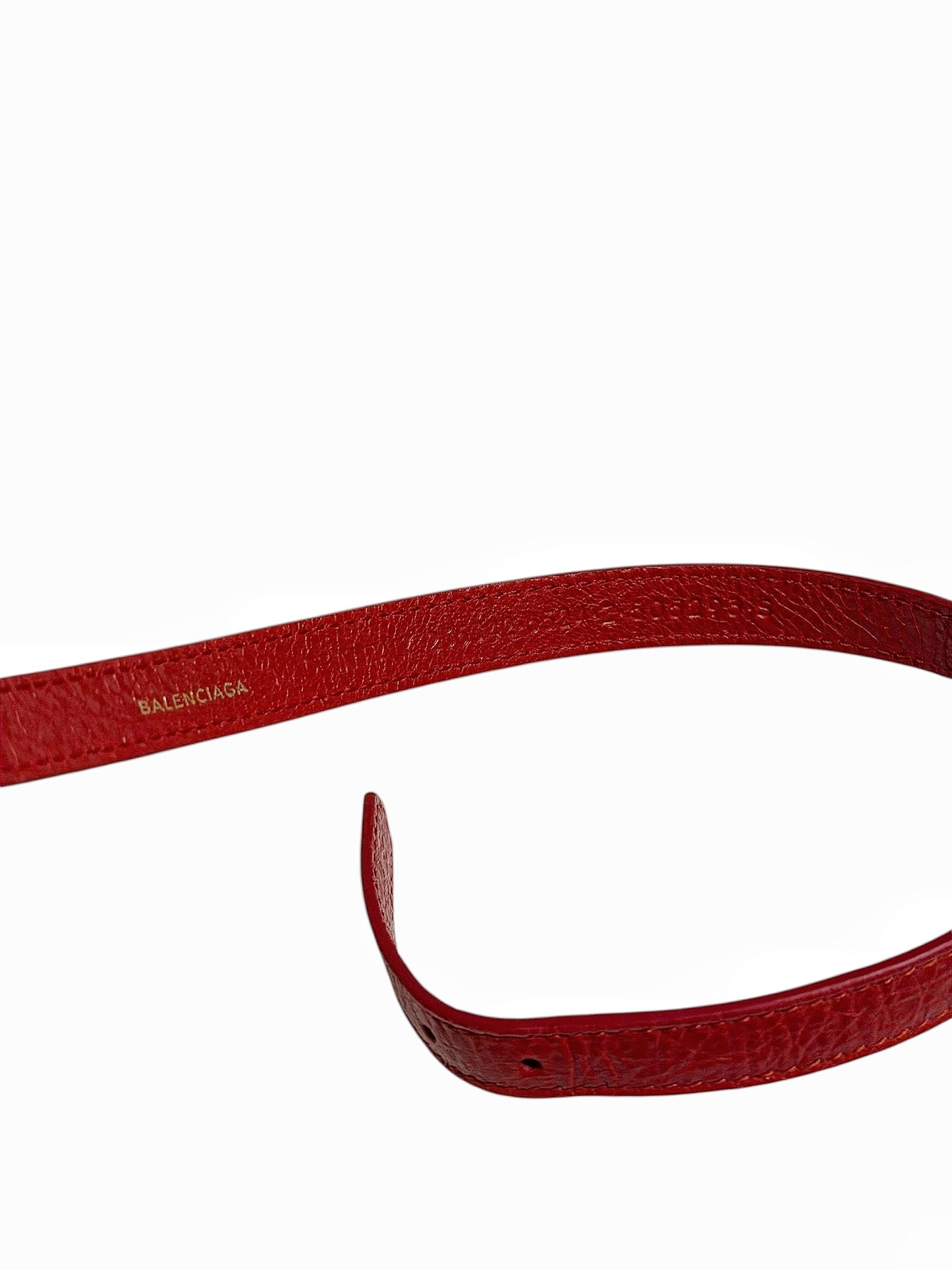 Arena Triple Wrap Buckle Red Stud Bracelet