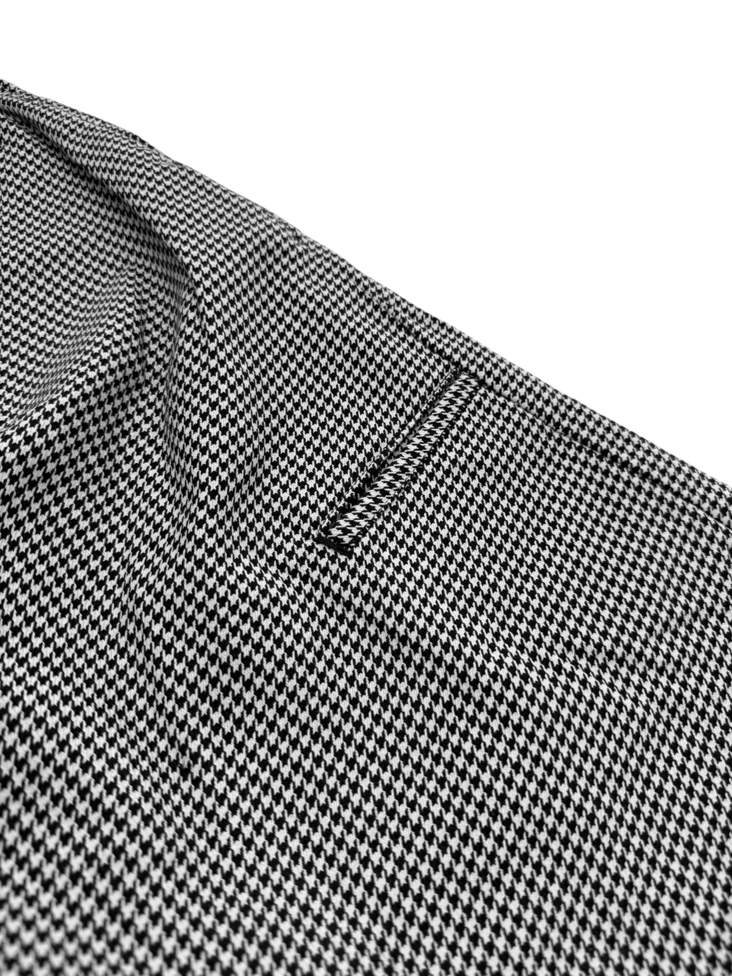 White Houndstooth Work Pant