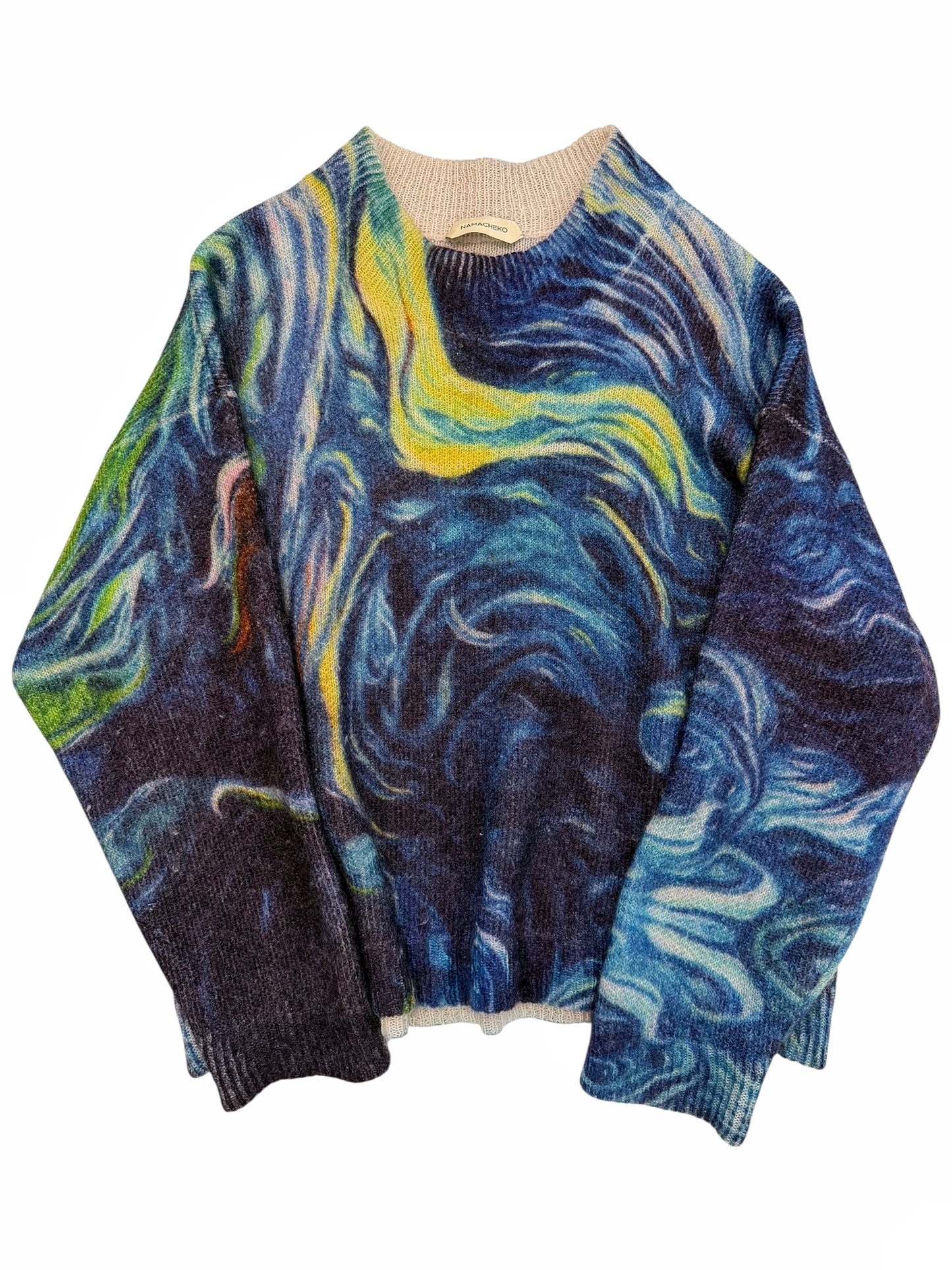Watercolor Mohair Rezayne Giant Sweater