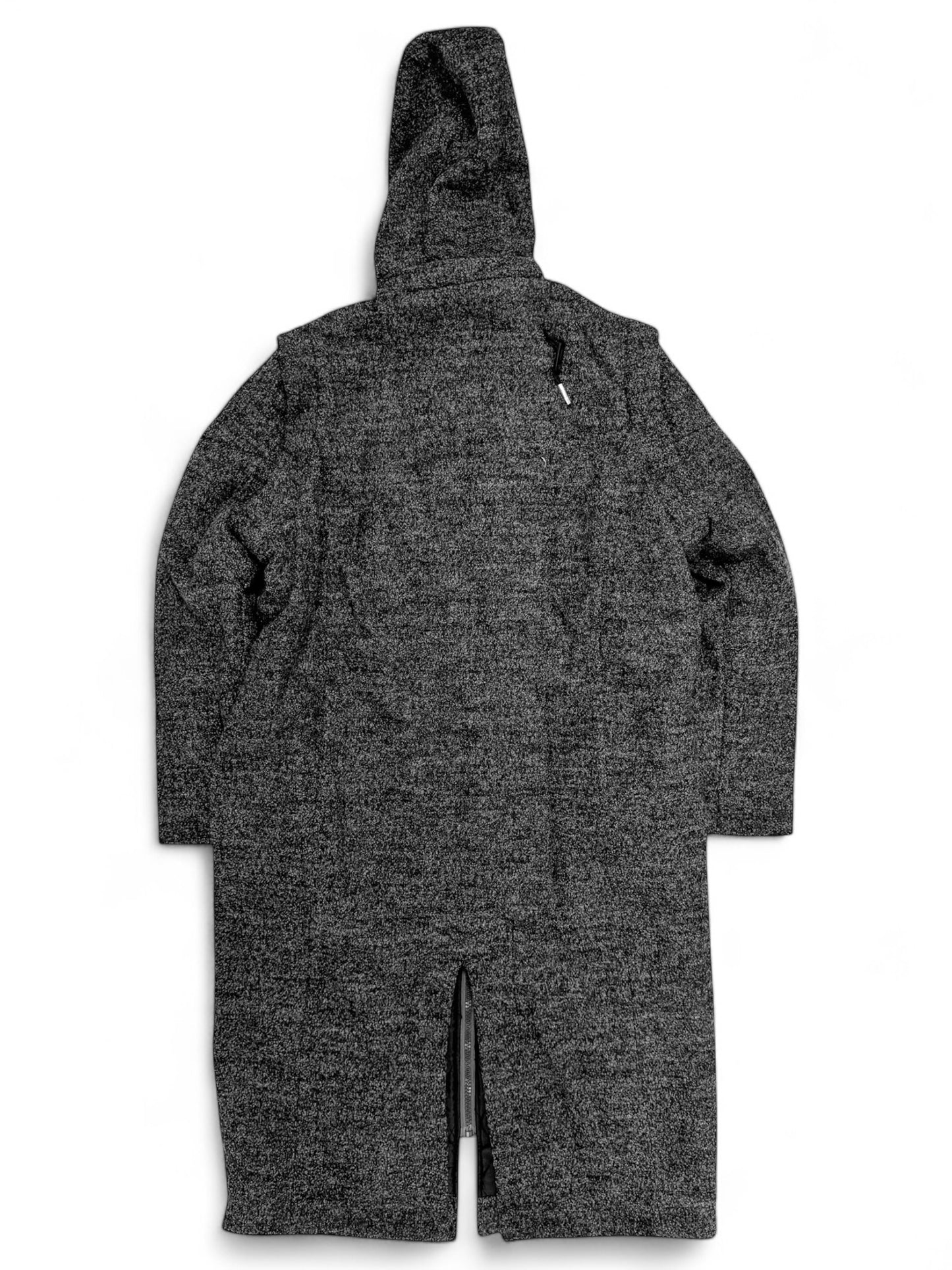 Wool Knitted Modular Long Hooded Coat