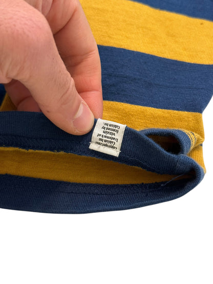 Mustard Navy Stripe Border Crew