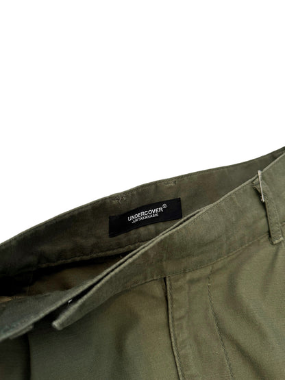 Pleated Baggy Olive Officer Pants