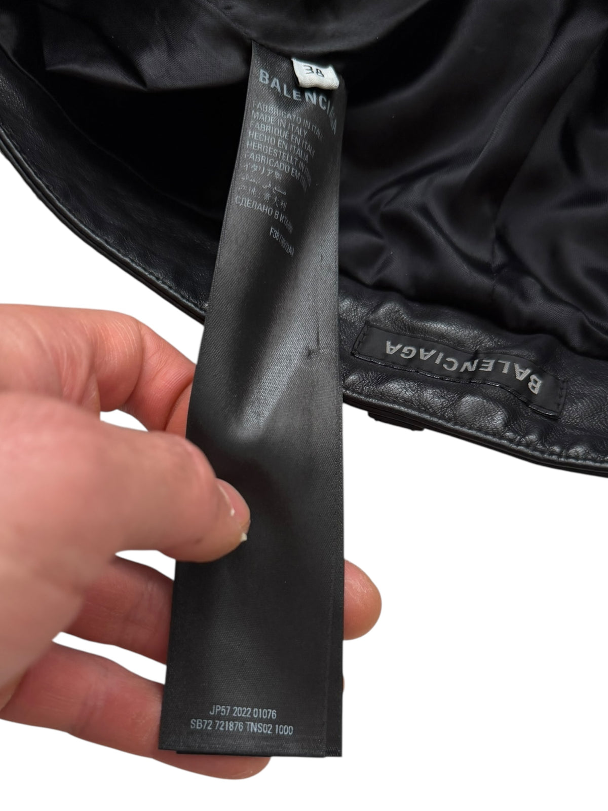 Leather Straight 5-Pocket Pant