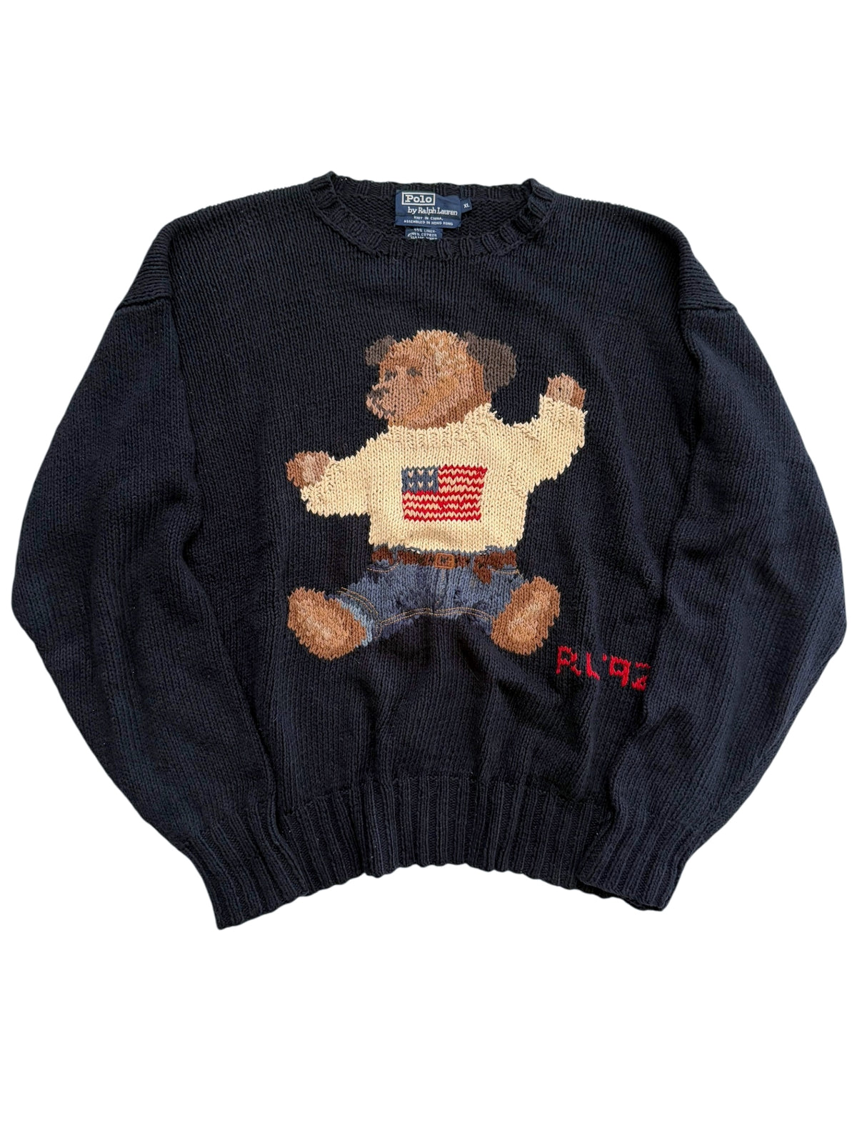 1992 Polo Bear Navy Sweater