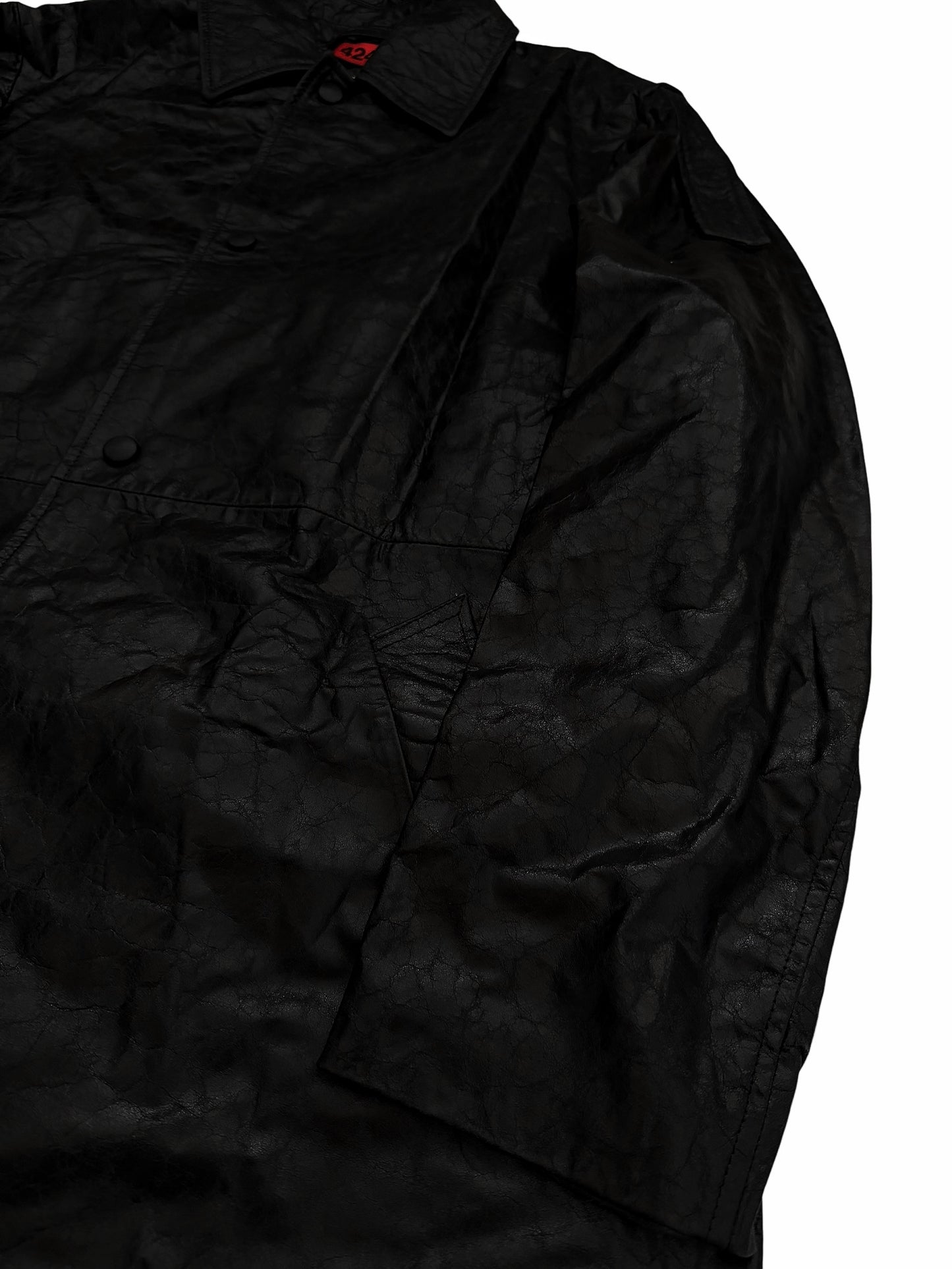 2025 Alternate Leather Paper Trench Coat