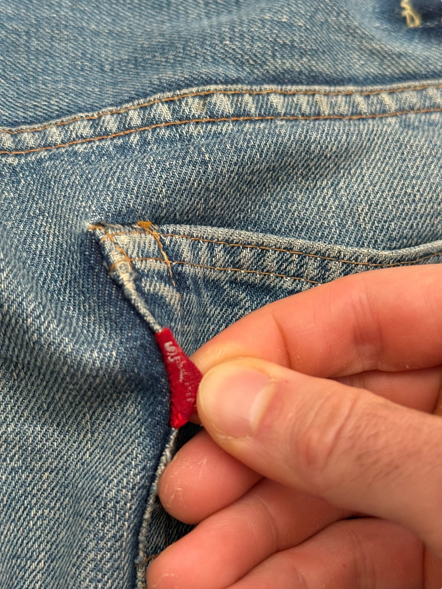 OG 1960’s Big E Selvedge Hidden Rivet 501 Denim
