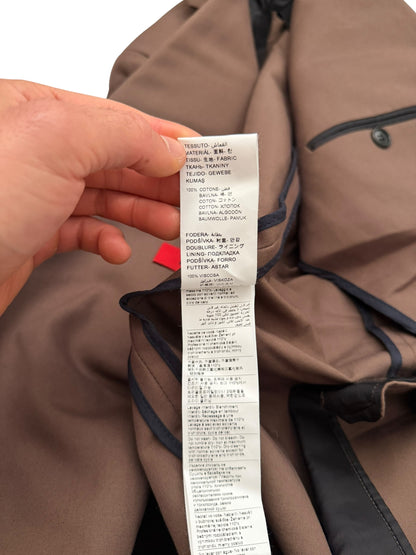 Brown Cotton Floor Maxi Coat