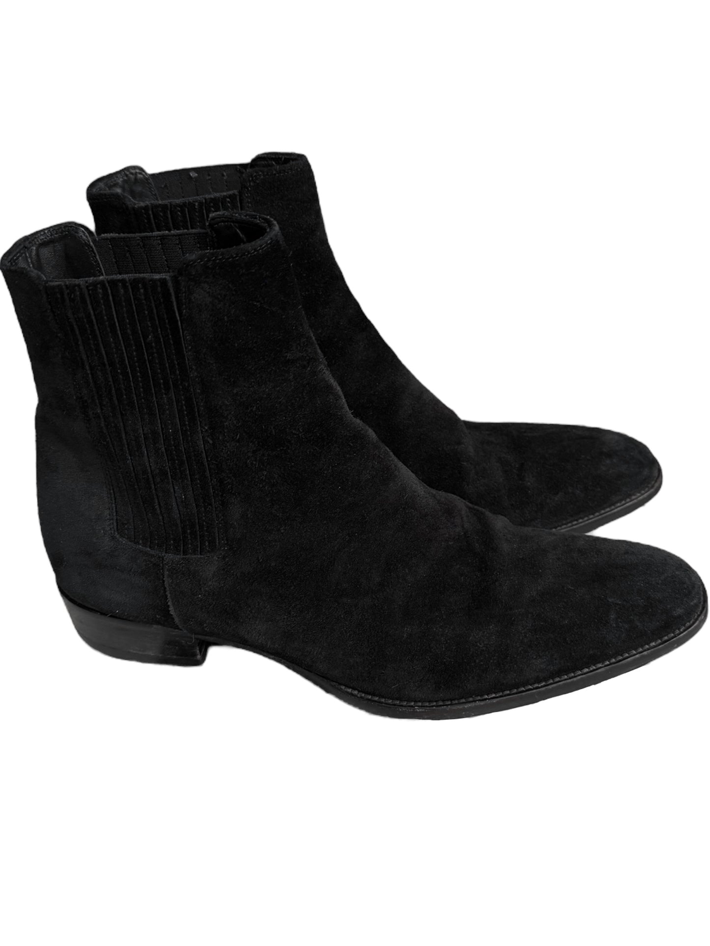 Suede Wyatt Chelsea Black Boot