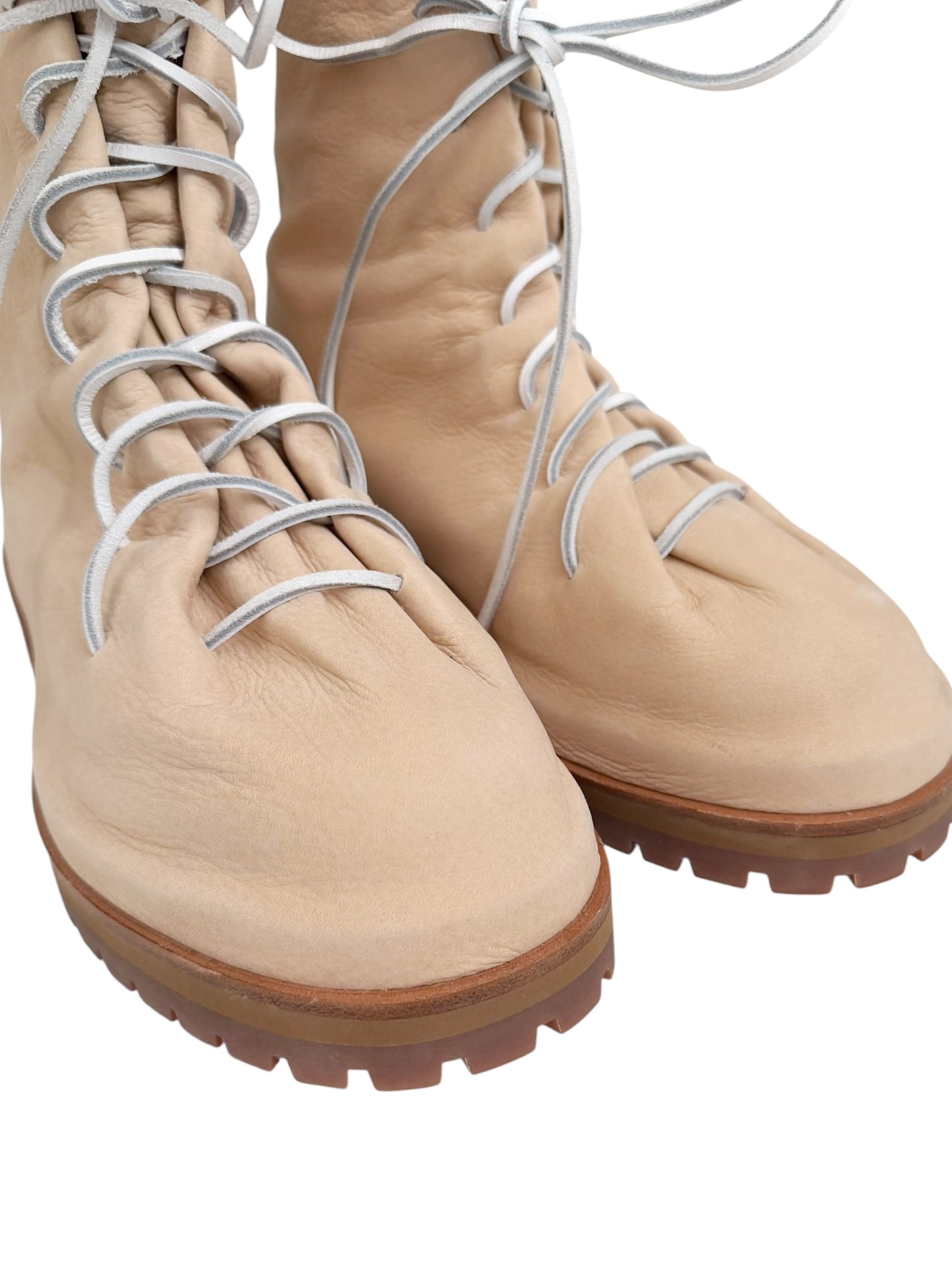Tan Neutral Italian Leather Lace Marathon