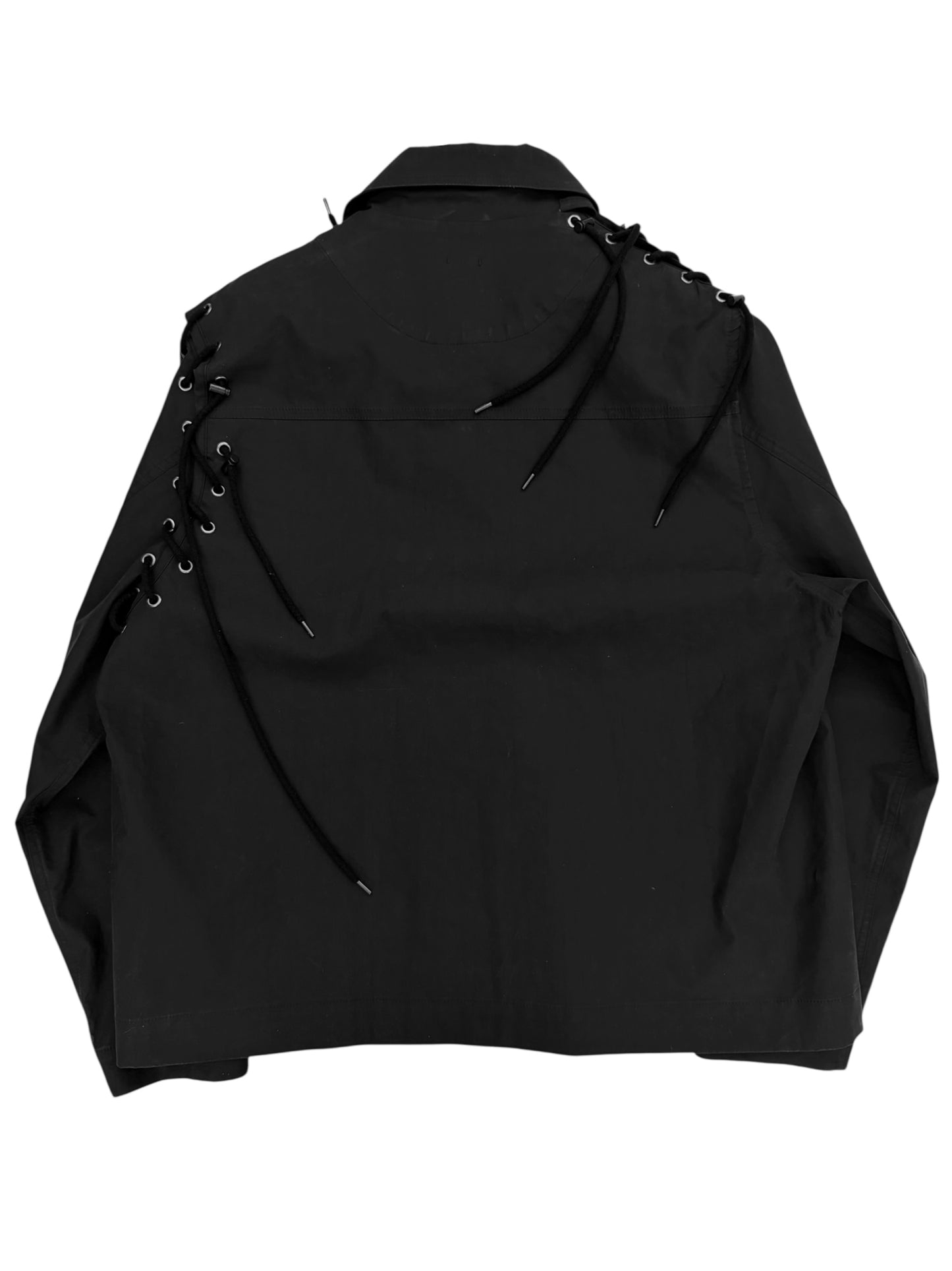 Laced Rope Paneled Work Jacket