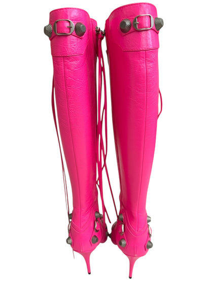 Fluo Pink Cagole Heel Boot Arena H90