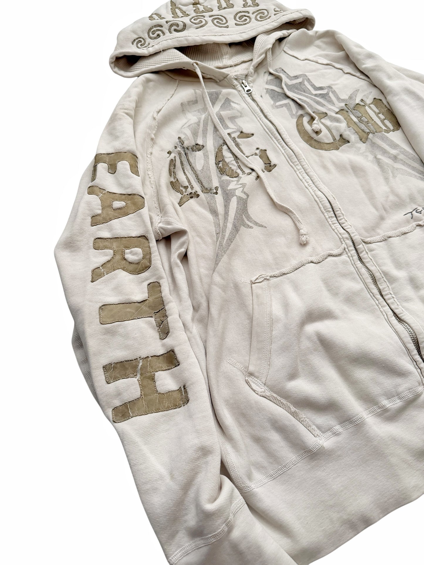 2000’s Patchwork Zip Earth Hoodie