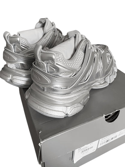 Metallic Silver Track Runner