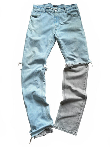 AW20/21 Double Destroyed Layer Distressed Denim