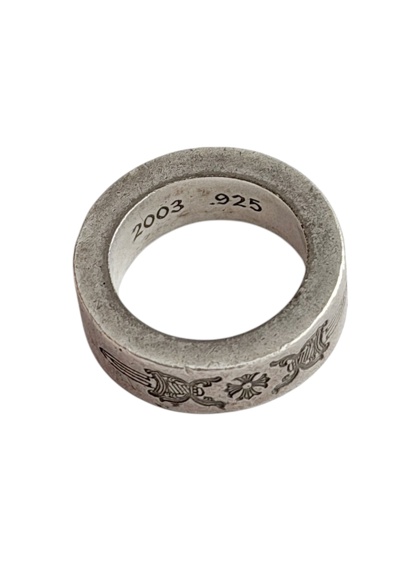Dagger Crest Silver Ring