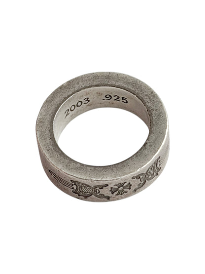Dagger Crest Silver Ring