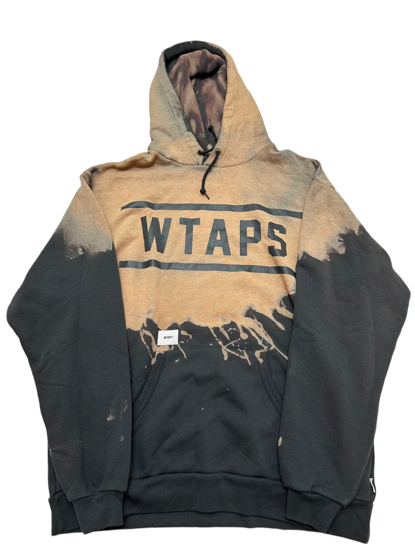 Black/Green/Brown Bleach Mud Hoodie