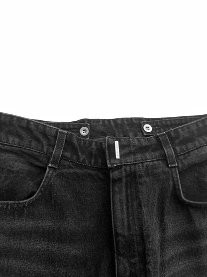 Baggy 4G Embroidered Logo Denim Cargo