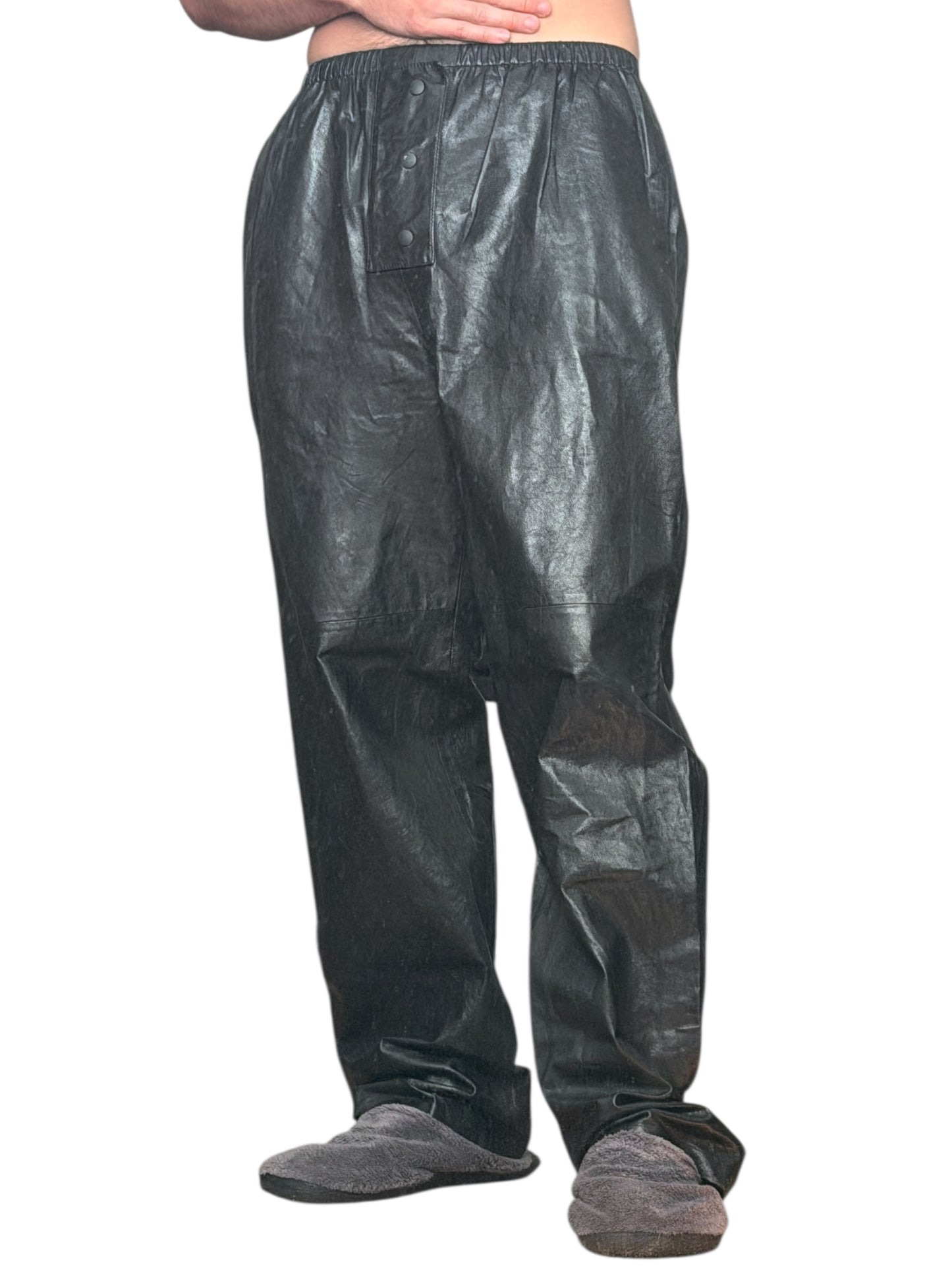 2022 Goat Leather Baggy Pants