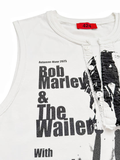 2025 Bob Marley Flyer Layered Thermal Tank Tee