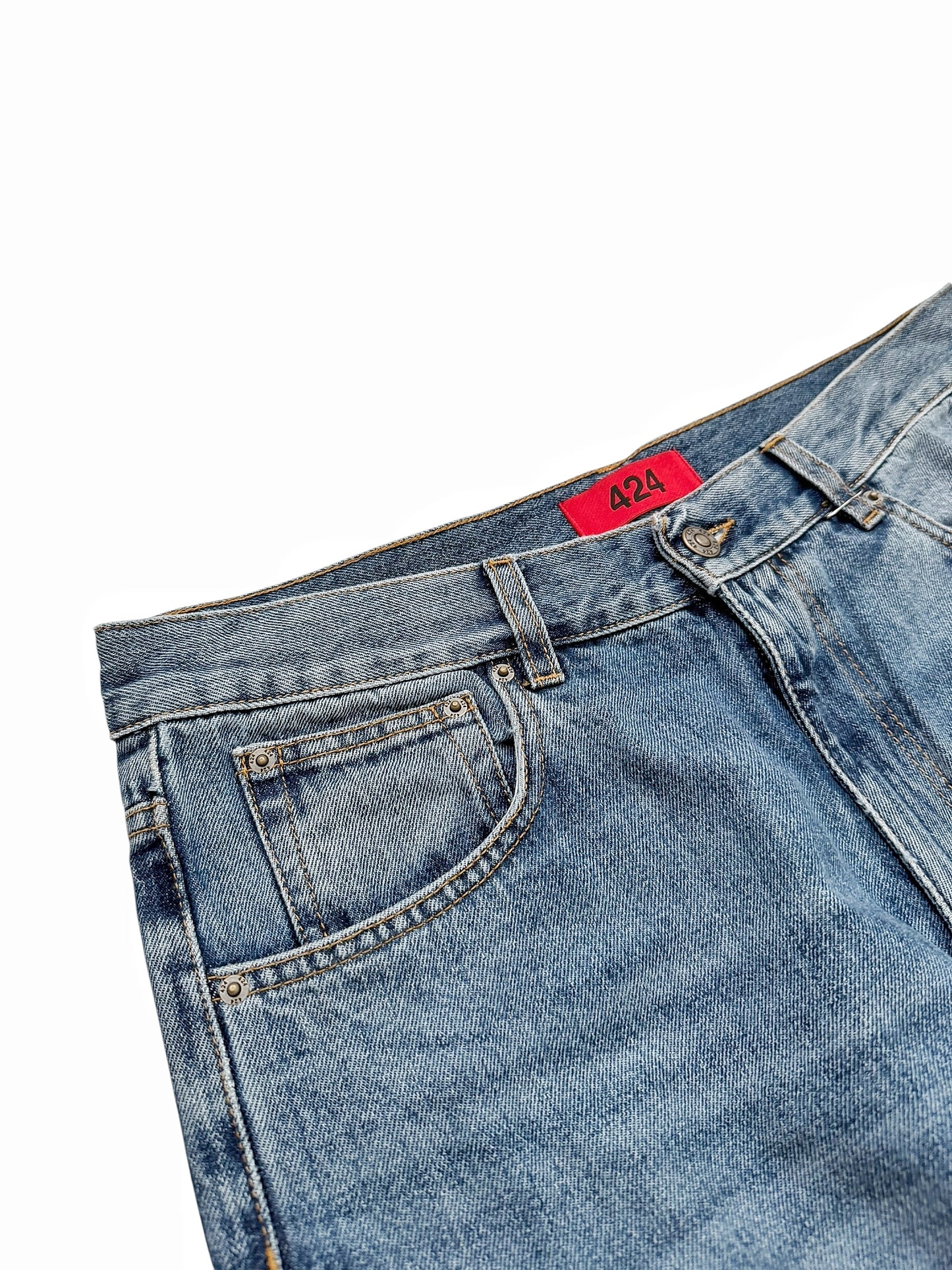 Blue 5 Pocket Denim Jeans Pants