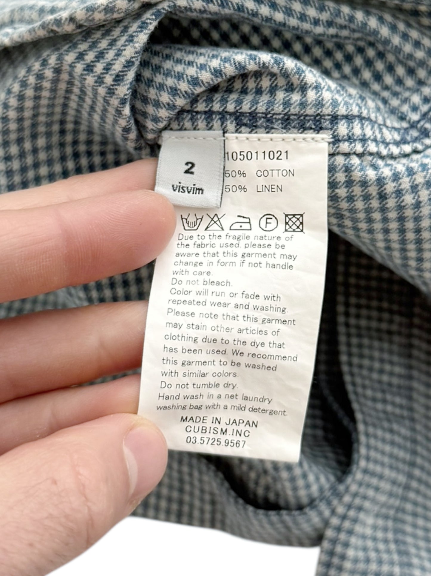 Indigo Checker Shirt