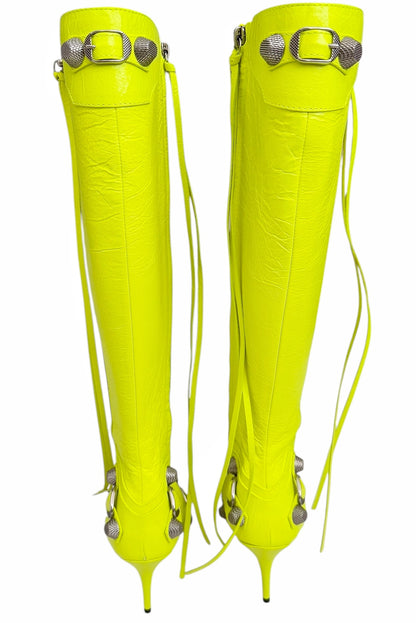 Fluo Yellow Cagole Boot Heel Arena H90