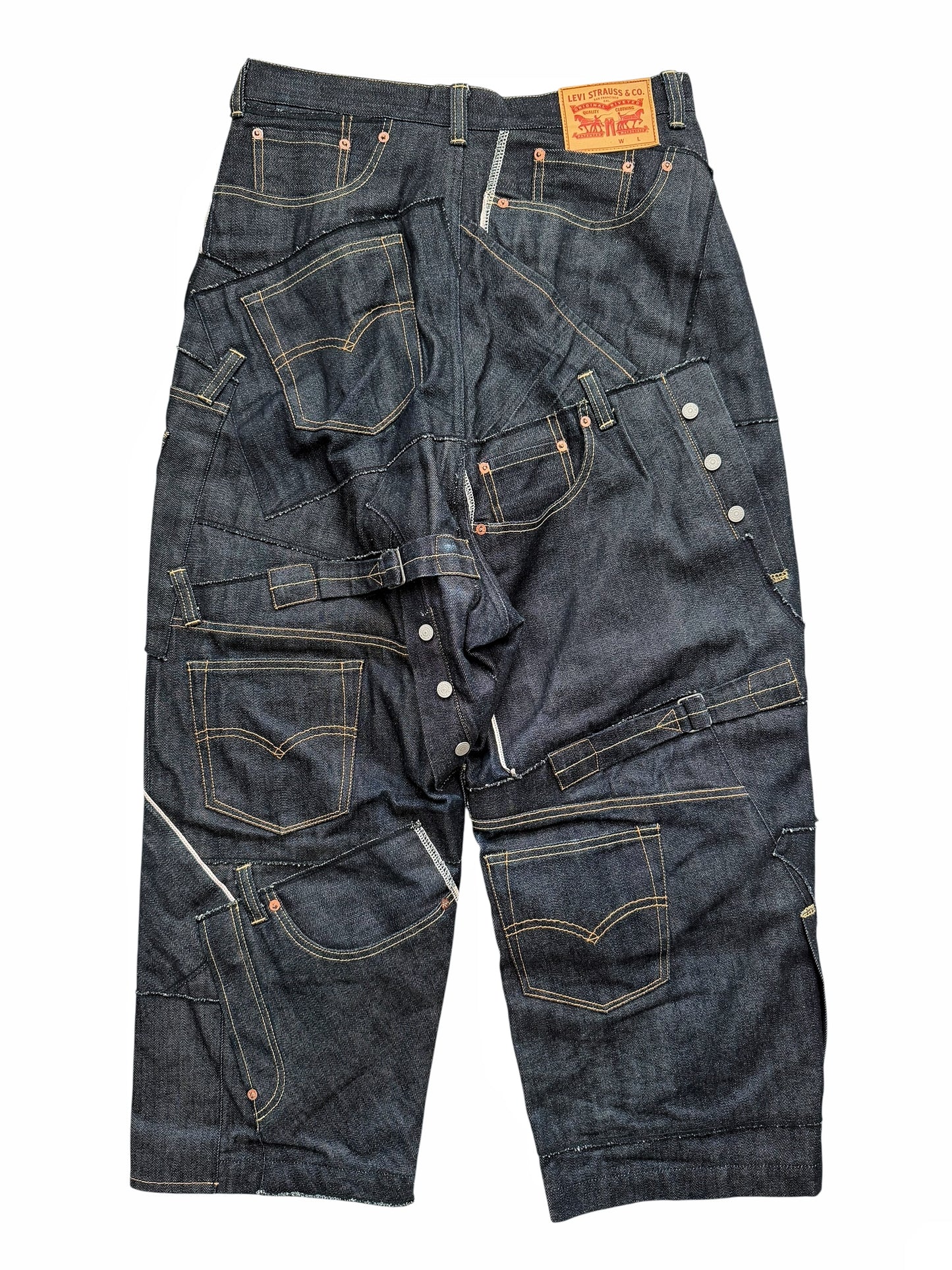 Levis 2024 Runway Patchwork Reconstructed Jeans