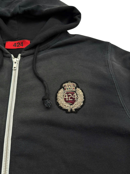 Faded Sun Crest Zip Up Hoodie