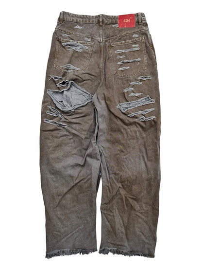 Mud Big Daddy Baggy Distressed Denim Jeans