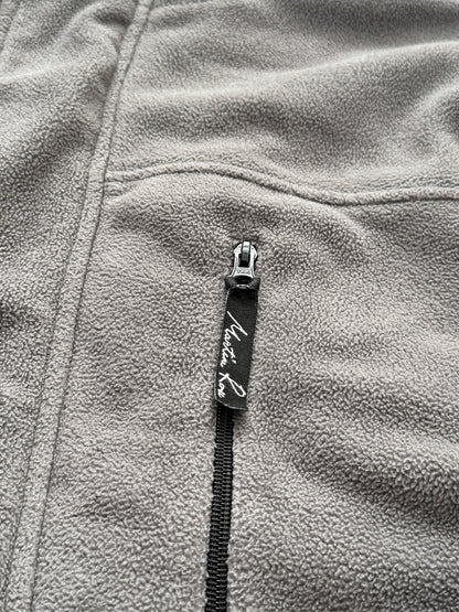 Grey Oversized Boxy Fleece Parka
