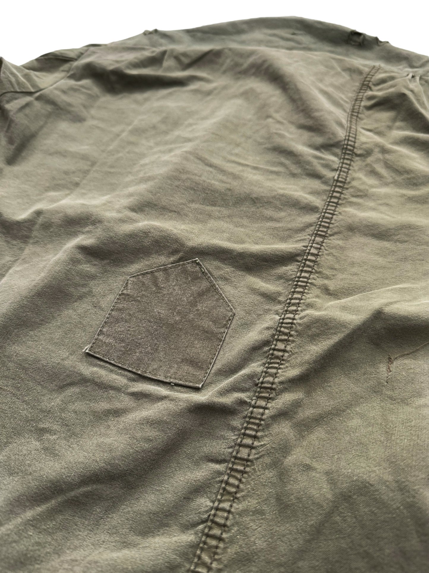 2018 Reconstructed Army Tent Shirt Jacket