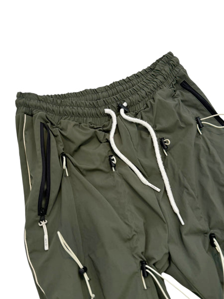 Green Gobchang Nylon Stacking Pants