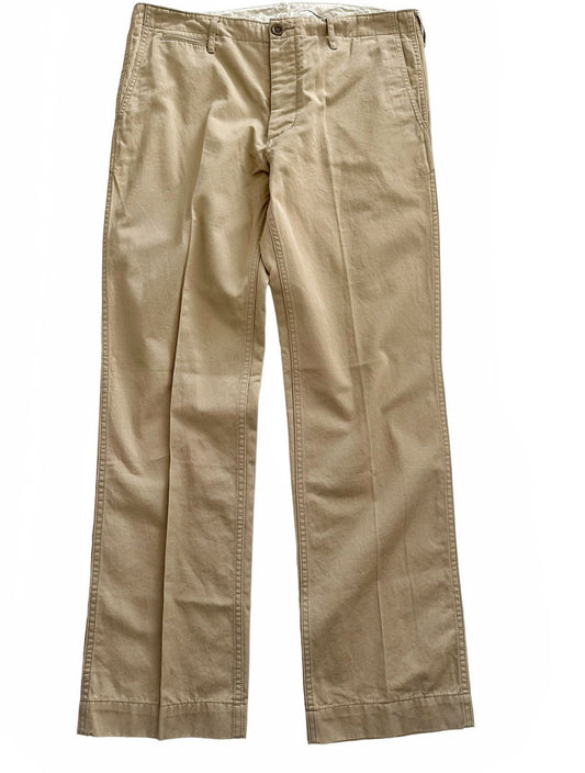 SS13 Khaki Pleat Chino Trouser